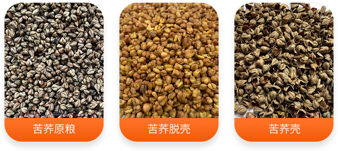HTQM蕎麥脫殼機產成品圖